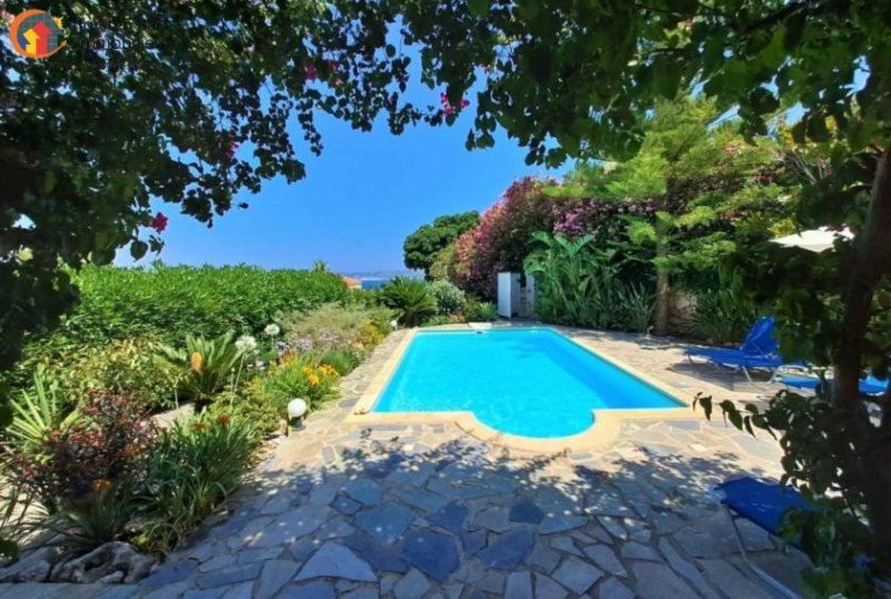 Plaka Kreta, Plaka, außergewöhnliche Villa mit Meerblick und privatem Pool und Einliegerwohnung Haus kaufen